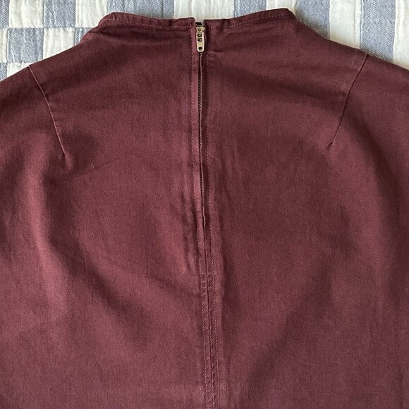 Rachel Comey Melody Top, Burgundy, Size XS/S - Picture 3 of 7